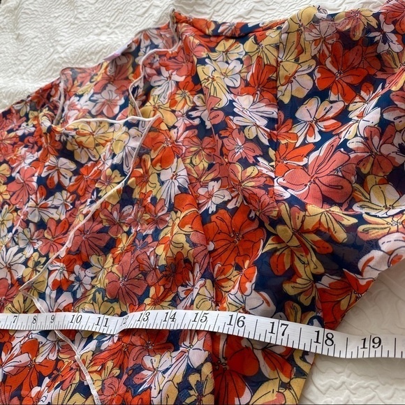 NWT Lularoe sheer open front flora cardigan kimono - Picture 10 of 12